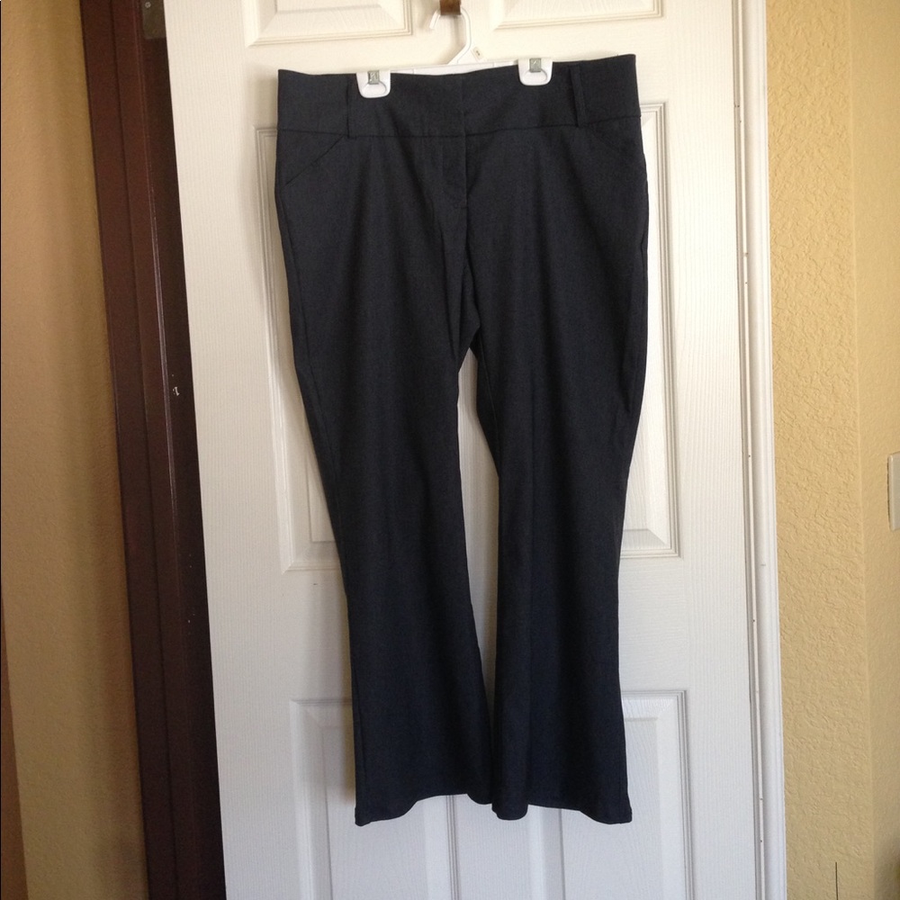 Alfani dress pants in a denim blue color.  Bootcut